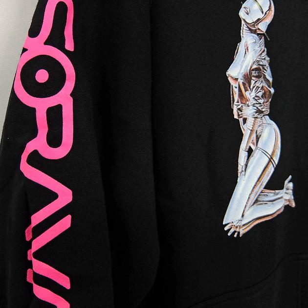 HUF / パーカー/L/コットン/PNK/プリント/×Sorayama HUF（ハフ） HUF X SORAYAMA コラボ パーカー SORAYAMA PULLOVER