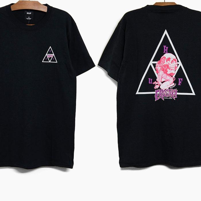HUF（ハフ） HUF RJB TT S/S TEE TS01426 Tシャツ 半袖/メンズ/黒/ロゴ 