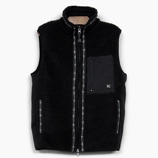 LAST CHANCE RETRO BOA FLEECE VEST メンズ レディース ボアフリース