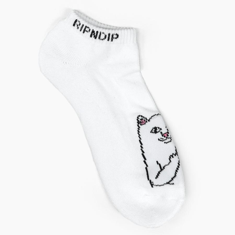 RIPNDIP リップンディップ LORD NERMAL ANKLE SOCKS [BLACK WHITE]靴下 ユニセックス メンズ レディース くるぶしソックス ショートソックス 白 黒｜sneaker-bouz｜02