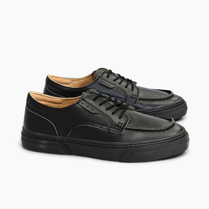 SLACK KLAVE U-TIP [BLACK/BLACK SL1652-003] スラック ローカット 革靴 スニーカー 黒 オールブラック 靴  メンズ :sl1652003:スニーカー坊主 - 通販 - Yahoo!ショッピング