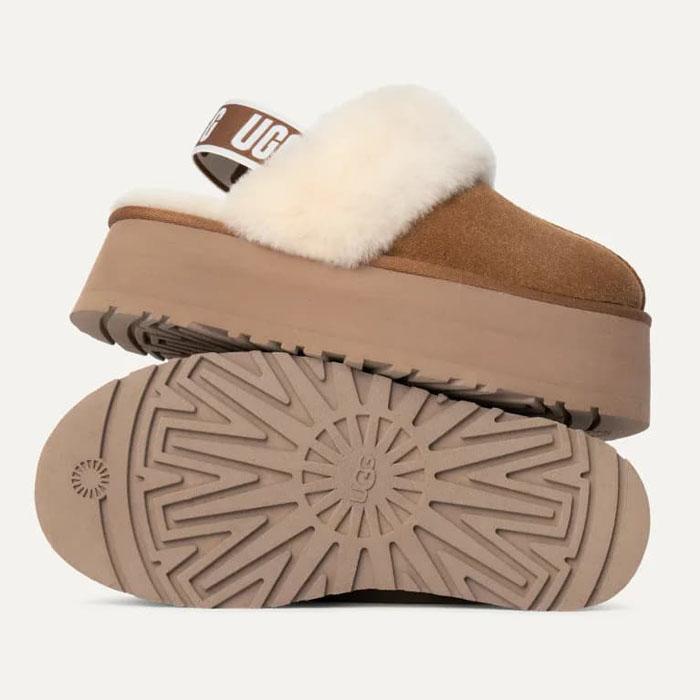 UGG（アグ） 毎日発送 レディース ファンケット ファー サンダル 厚底