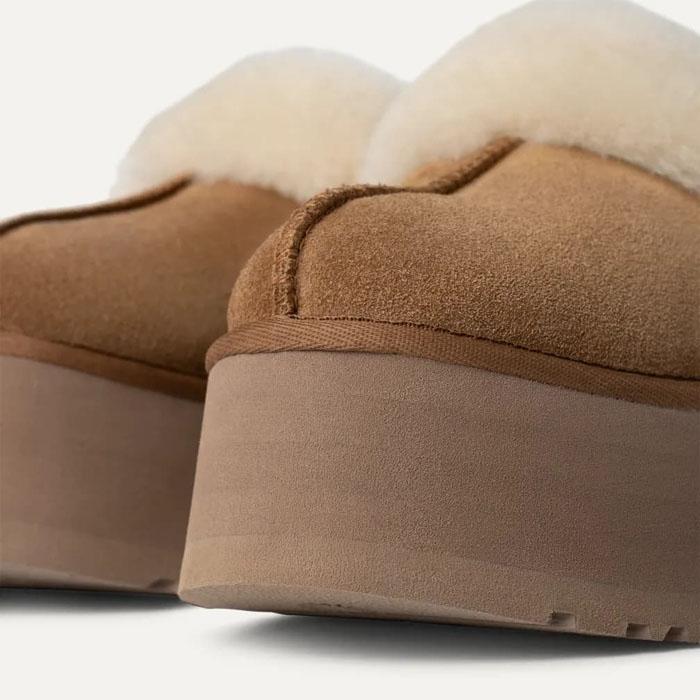 UGG（アグ） 毎日発送 レディース ファンケット ファー サンダル 厚底