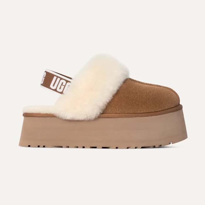 UGG（アグ） 毎日発送 レディース ファンケット ファー サンダル 厚底