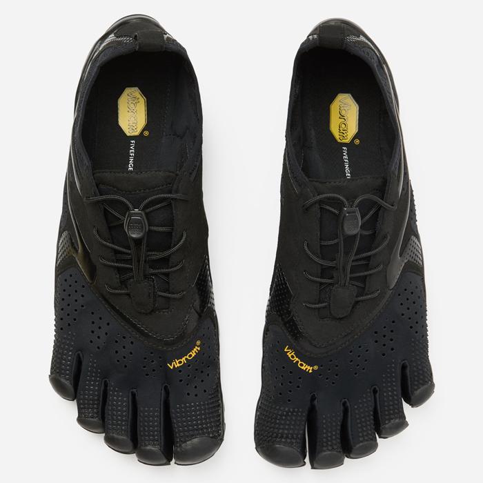 ビブラムファイブフィンガーズ VIBRAM FIVEFINGERS V-RUN 26M7001 メンズ 5本指シューズ ビブラム ベアフット 黒 ランニング シューズの画像