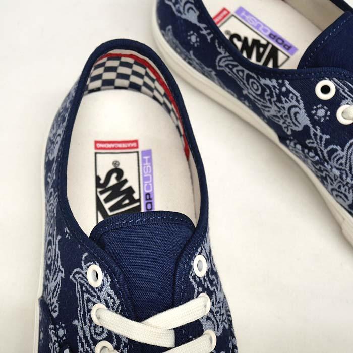 VANS SKATE AUTHENTIC VN0A5FC8FRP[バンズ スケートオーセンティック ペイズリー][レディース/ヴァンズ/スニーカー/スケシュ−/ネイビー/プロ/PRO/USA企画]｜sneaker-bouz｜10