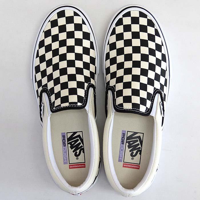 VANS（ヴァンズ） 毎日発送 バンズ スケート スリッポン チェック VANS