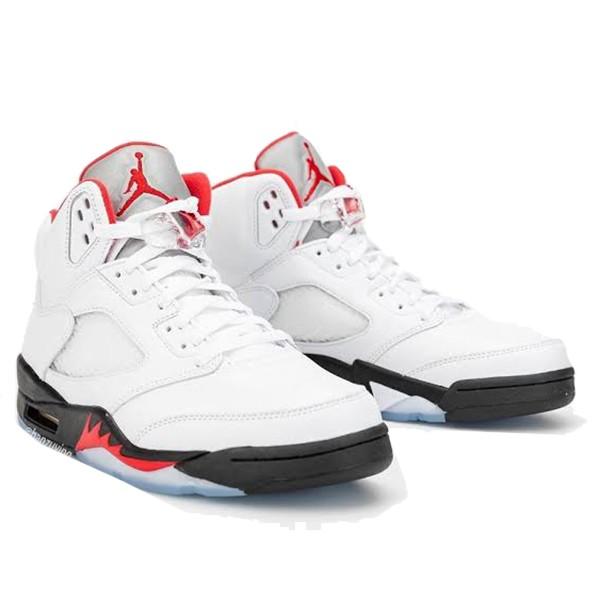 true white fire red jordan 5