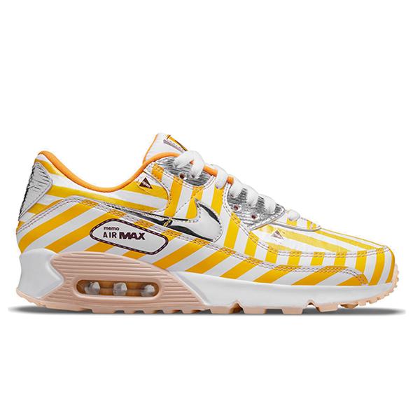 nike air max yellow and white