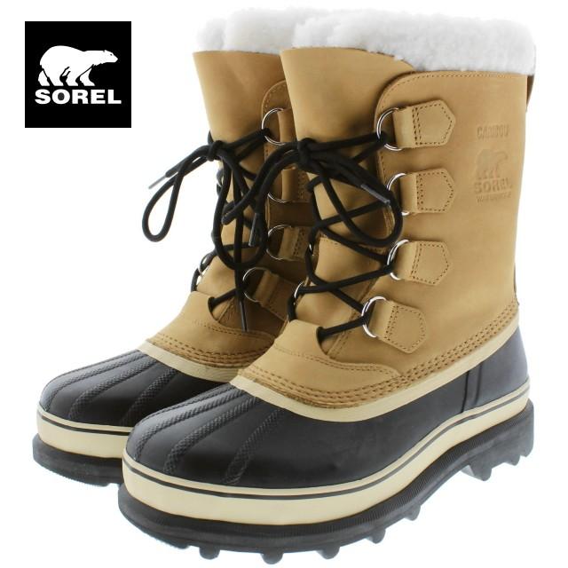 交換送料片道無料 メンズ ソレル ブーツ CARIBOU カリブー バフ NM1000-281 定番 | SOREL