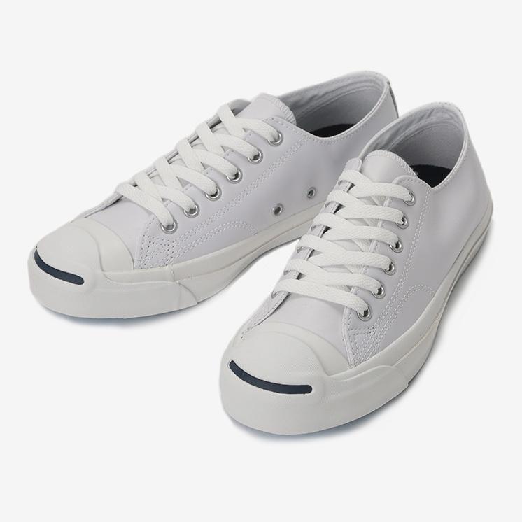 ✨美品✨ converse JACKPURCELL レザー 1B984 白 27 CONVERSE（コンバース） 交換送料片道無料 レザー ジャックパーセル