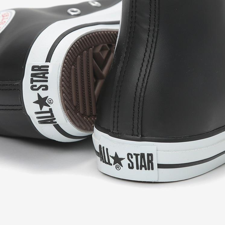 交換送料片道無料 コンバース スニーカー レザー オールスター ハイ ブラック LEA ALL STAR HI 1B908 CONVERSE（コンバース） 交換送料片道無料 スニーカー レザー