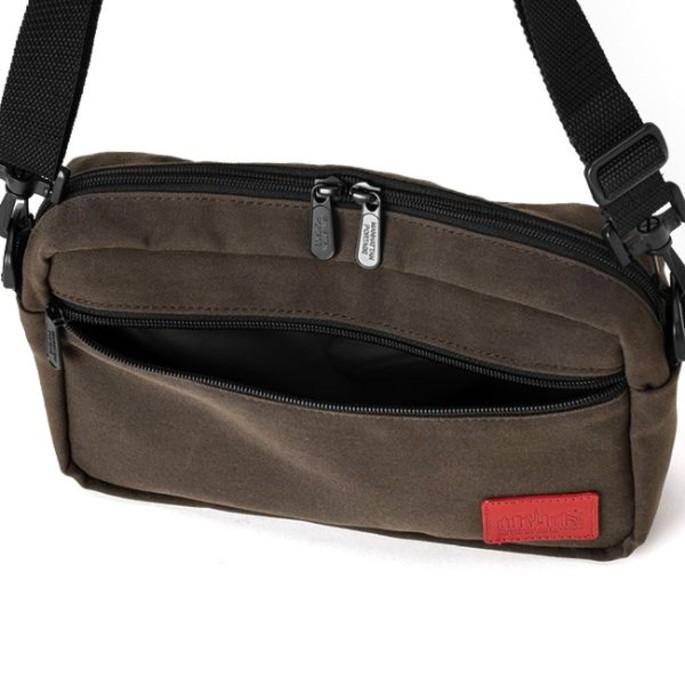 定番 マンハッタンポーテージ Manhattan Portage バッグ ジョガー (L) ワックス ナイロン 1404-L-WXN ブラック(BLK) ダークブラウン(DBR)_3