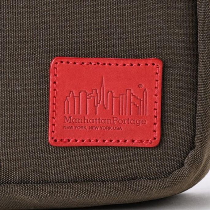 定番 マンハッタンポーテージ Manhattan Portage バッグ ジョガー (L) ワックス ナイロン 1404-L-WXN ブラック(BLK) ダークブラウン(DBR)_6