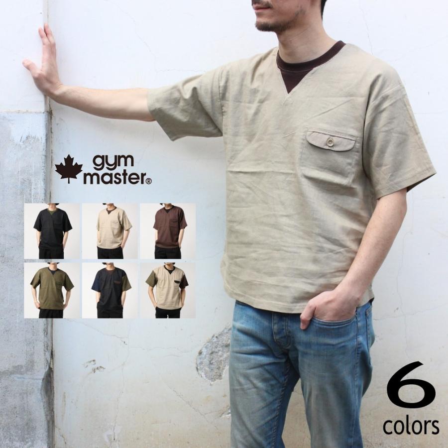 ジムマスター Gym Master Tシャツ 麻レーヨン Tee G 05 ブラック 31 オフホワイト 34 ダークブラウン 46 オリーブ 90 マルチa 91 マルチb すにーかー倉庫 通販 Paypayモール