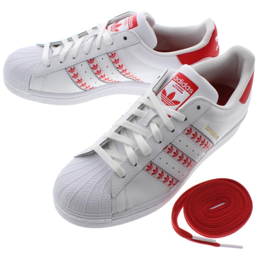 アディダス Adidas スニーカー スーパースター Superstar フットウェアホワイト ラッシュレッド ラッシュレッド Fy3495 すにーかー倉庫 通販 Yahoo ショッピング