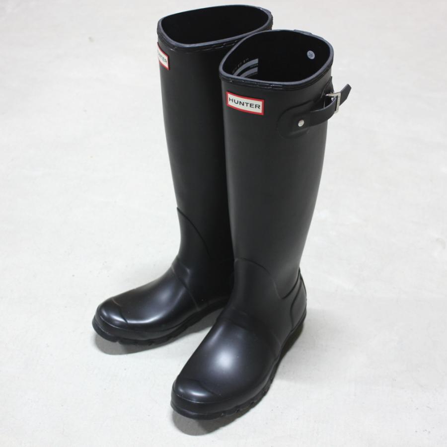 HUNTER レディース オリジナル トール レイン ブーツ ブラック ハンター レディース オリジナル トール レイン ブーツ - ブラック