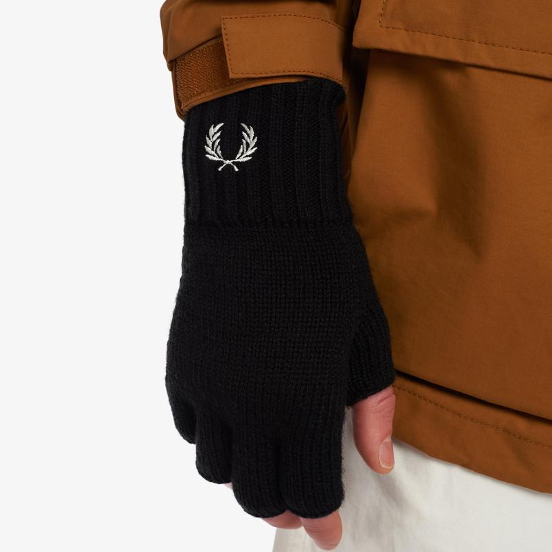 【新品未使用】FRED PERRY ウール グローブ S77 ・Lサイズ FRED PERRY（フレッドペリー） 手袋 フィンガーレス ウール グローブ