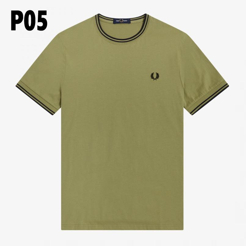 交換送料片道無料 フレッドペリー ツイン ティップ Tシャツ Twin Tipped T-Shirt M1588 100 102 795 194 444 P05 779 FRED PERRY（フレッドペリー） 交換送料片道無料 ツイン ティップ T