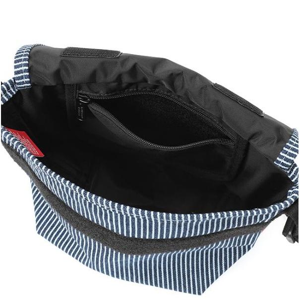 マンハッタンポーテージ カジュアルメッセンジャー バッグ リー Casual Messenger Bag Lee ブラック ブルー ヒッコリーストライプ 1603-LEE BLK BLU HIST Manhattan Portage（マンハッタンポーテージ） カジュアル
