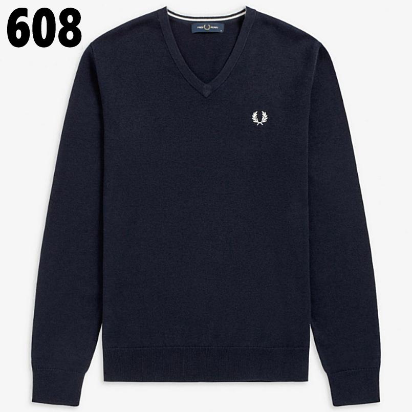 交換送料片道無料 フレッドペリー クラシック Vネック ジャンパー Classic V-Neck Jumper K9600 102 363 608 Q48 定番｜sneaker-soko｜04