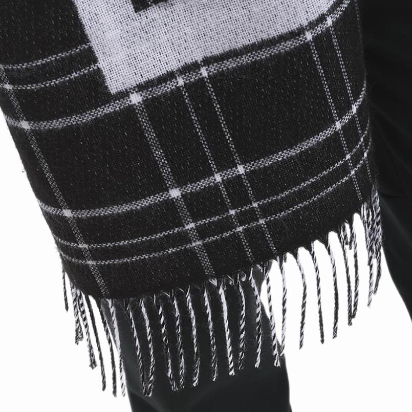 フレッドペリー FRED PERRY マフラー オーバーサイズ ブランド ジャガード スカーフ Oversized Branded Jacqrd Scarf C4143 L74 (BLACK / SNOW WHITE)｜sneaker-soko｜04