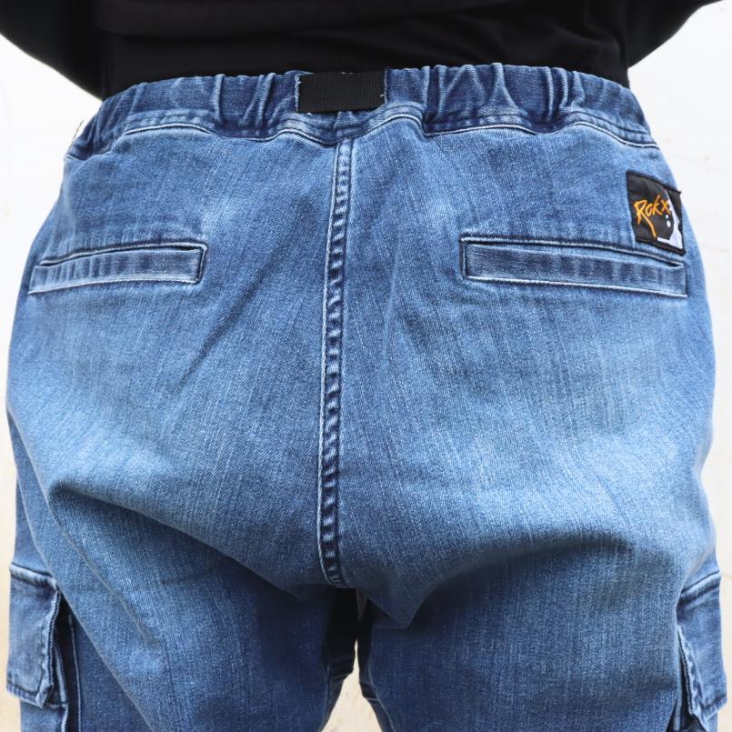 ROKX（ロックス） 交換送料片道無料 デニム カーゴ パンツ DENIM CARGO