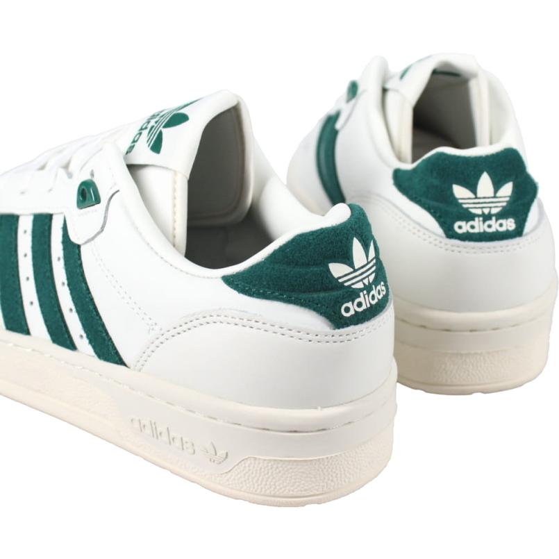 adidas（アディダス） 交換送料片道無料 スニーカー ライバルリー ロー RIVALRY LOW ホワイトティント/チームダークグリーン ...