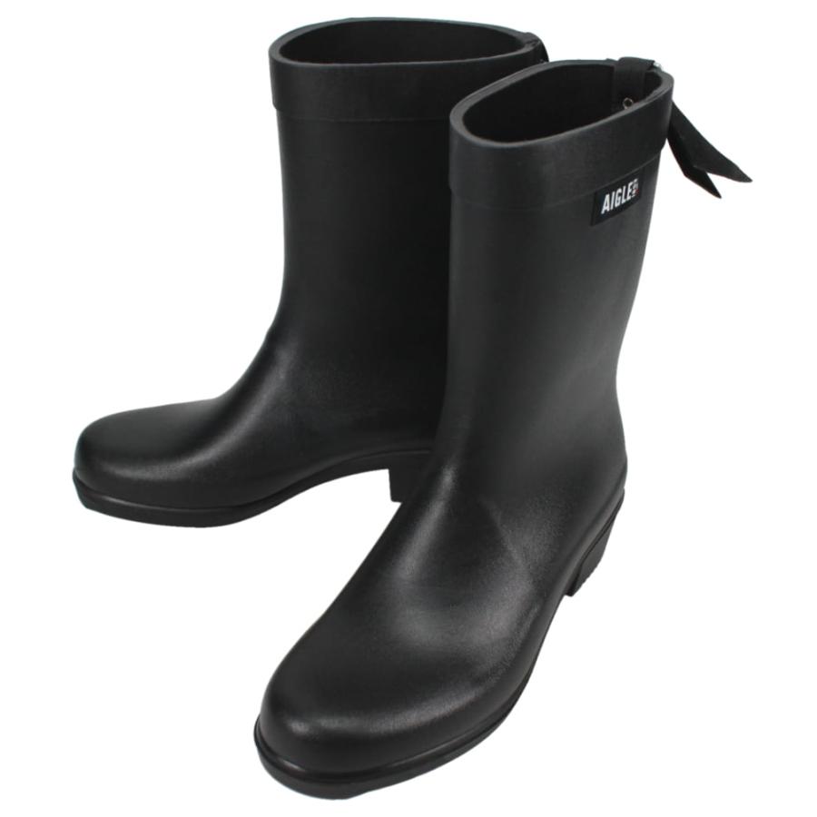 交換送料片道無料 エーグル AIGLE ミリカ ミッド ラバーブーツ MYRICA MID NOIR ノアール ZZFNB67 001 AIGLE（エーグル） 交換送料片道無料 ミリカ ミッド ラバーブーツ