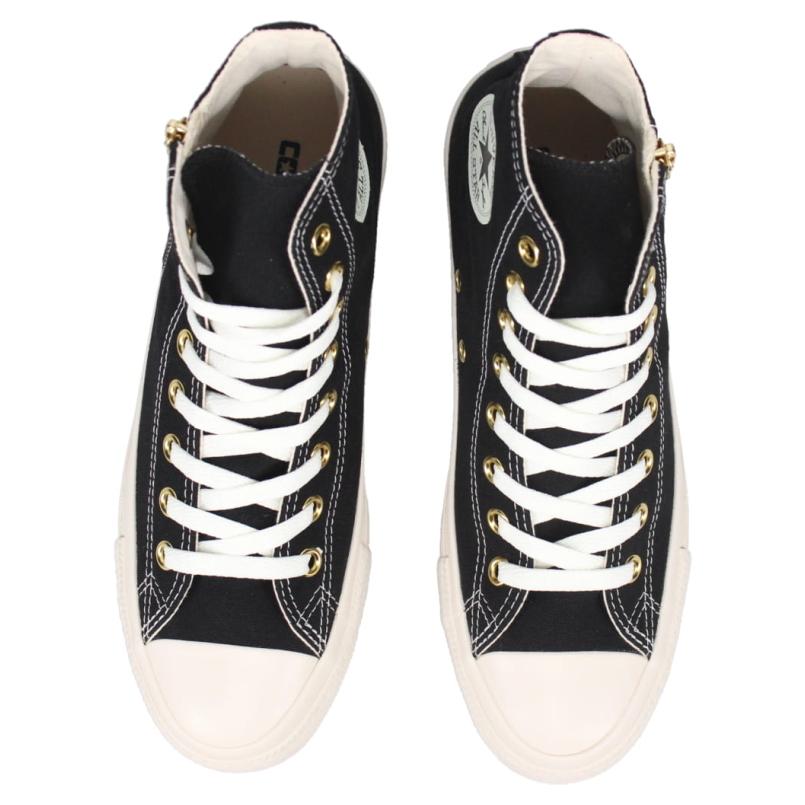 交換送料片道無料 コンバース CONVERSE スニーカー オールスター ゴールドジップ 3 ハイ ALL STAR US GOLDZIP 3 HI ブラック 1SD577｜sneaker-soko｜06