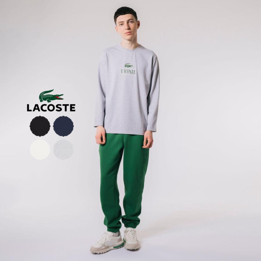 交換送料片道無料 ラコステ LACOSTE ヘビージャージ クラシック プリント Tシャツ TH8630-99 031(ブラック) 166(ネイビー) 70V(ホワイト) CCA(グレー) LACOSTE（ラコステ） 交換送料片道無料 ヘビージャージ クラシック