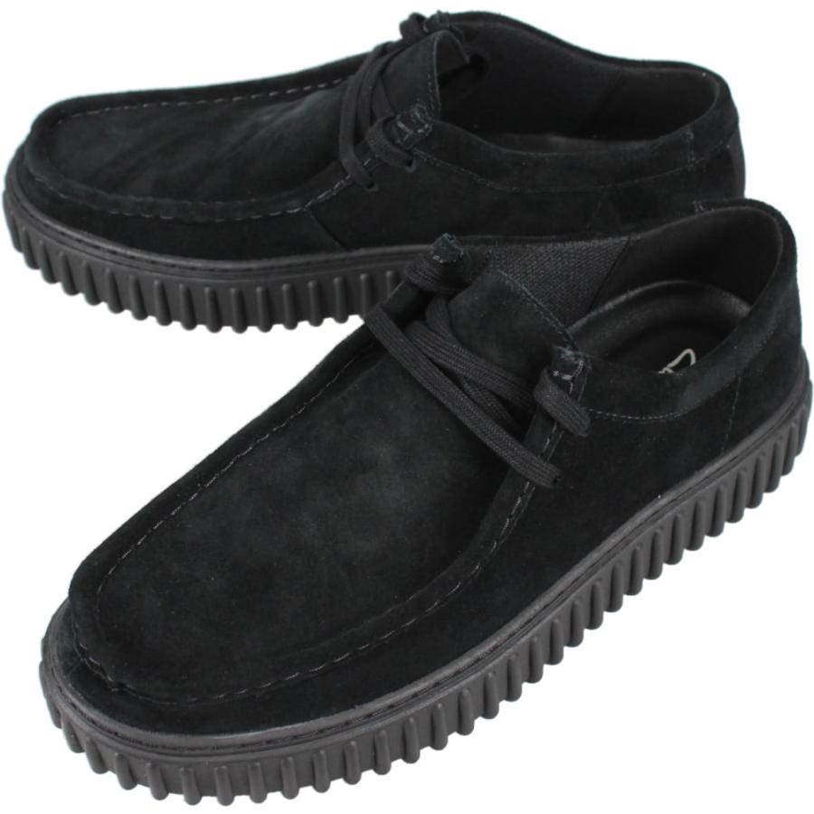 ●クラークス トーヒル LO ブラック スエード レザー モカシン 厚底 28 Clarks（クラークス） 交換送料片道無料 トーヒル ローTorhill Lo