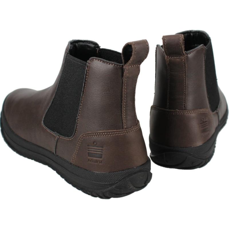 交換送料片道無料 アドミラル スポーツ Admiral SPORTS サイドゴアブーツ ジャスパー JASPER ダークブラウン AD816