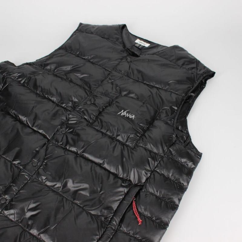 美品 NANGA ブラック ダウンベスト NANGA（ナンガ） インナー ダウン ベスト メンズ INNER DOWN VEST M