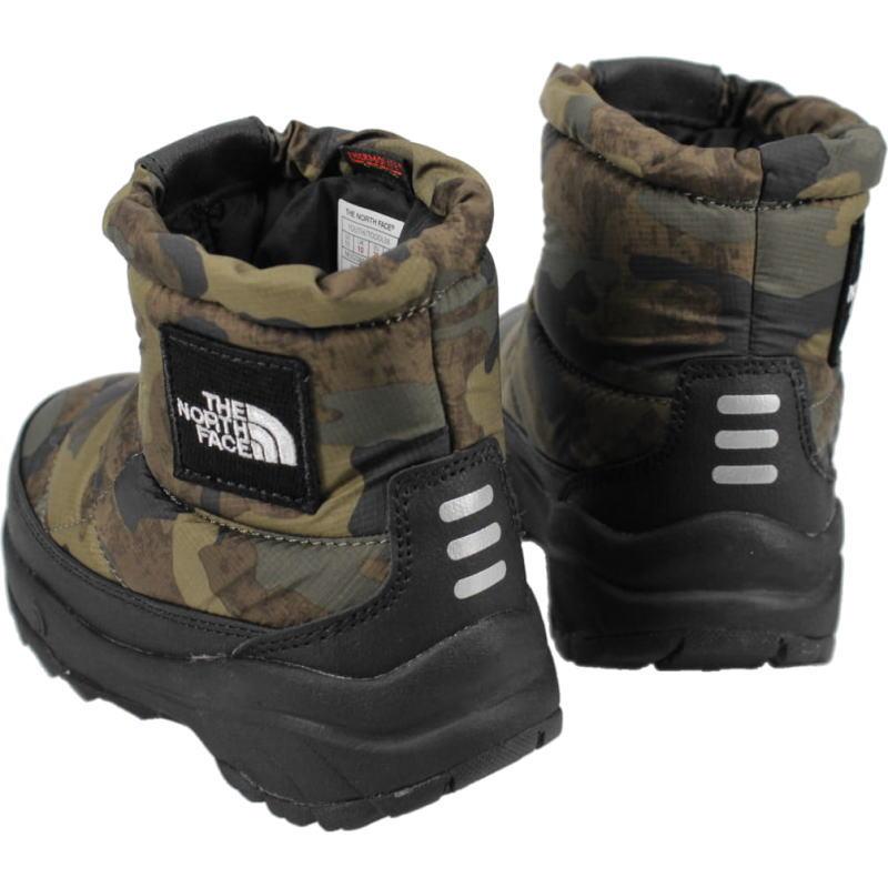 【美品】THE NORTH FACEのキッズ用ヌプシブーティー（カモフラージュ柄） THE NORTH FACE（ザ ノースフェイス） 交換送料片道無料 子供 ノース