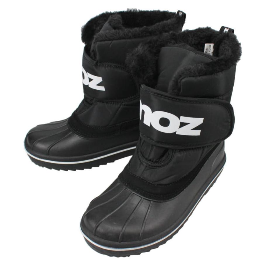 moz（モズ） ウィンターブーツ MZ-7230 ブラック BLACK 20-25cm : すに