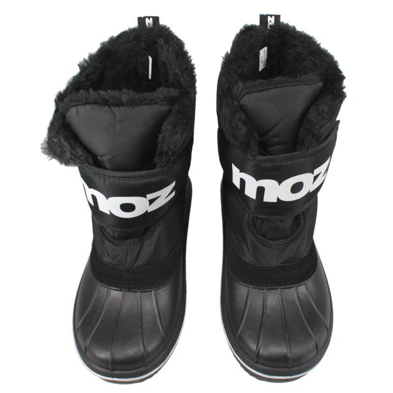 moz（モズ） ウィンターブーツ MZ-7230 ブラック BLACK 20-25cm : すに