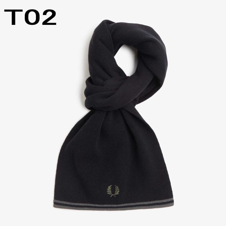 フレッドペリー FRED PERRY マフラー ツイン ティップ メリノ ウール スカーフ Twin Tipped Merino Wool Scarf C9152 R63 T02｜sneaker-soko｜03