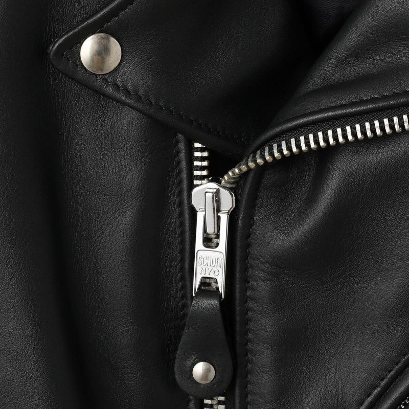 Schott ウール ピーコート 38 黒 ライダース ワンスター Schott N.Y.C
