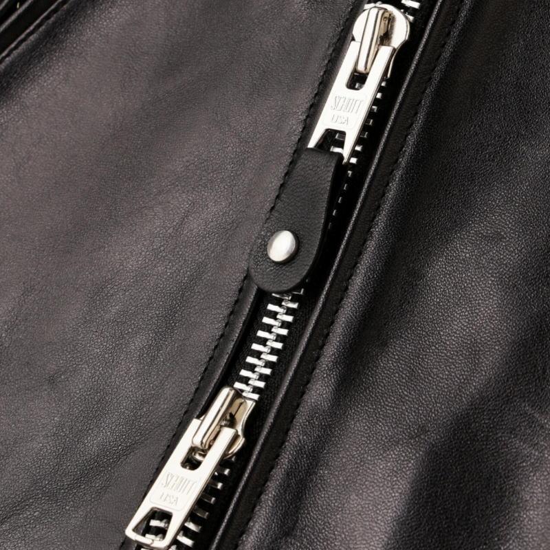 交換送料片道無料 ショット Schott メンズ ダブル ブレスト ライダース NEW DOUBLE BREAST RIDERS ブラック 010 7823950077の画像