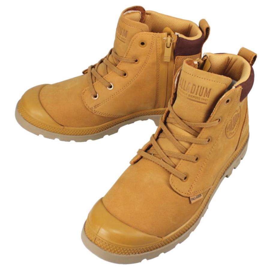 交換送料片道無料 パラディウム PALLADIUM スニーカー パンパ ライト プラス ウォータープルーフ プラス レザー ジップ アンバーブラウン 79027-225-M PALLADIUM（パラディウム） 交換送料片道無料 スニーカー パンパ