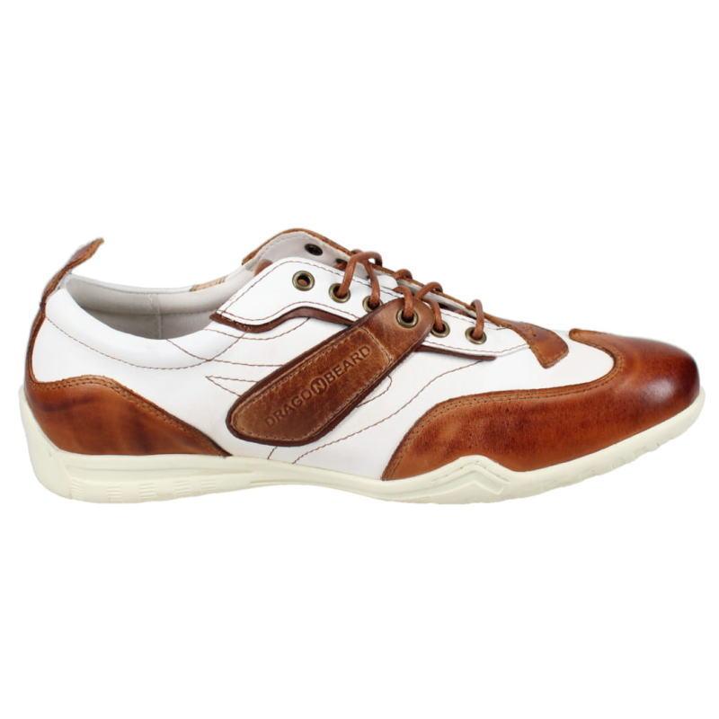 交換送料片道無料 ドラゴンベアード DRAGON BEARD スニーカー DB クラシック 70 DB-CLASSIC 70 ホワイト/ブラウン DRAGON BEARD（ドラゴンベアード） 交換送料片道無料 スニーカー DB