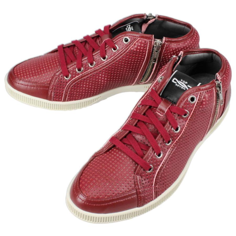 交換送料片道無料 トップセブン TOP SEVEN スニーカー T7-At2103 バーガンディー TOP SEVEN（トップセブン） 交換送料片道無料 スニーカー T7-At2103