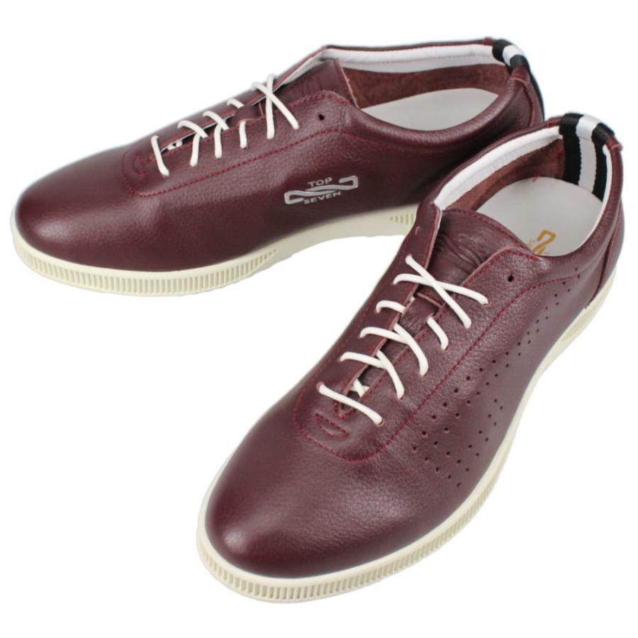 交換送料片道無料 トップセブン TOP SEVEN スニーカー T7-At260 バーガンディー TOP SEVEN（トップセブン） 交換送料片道無料 スニーカー T7-At260