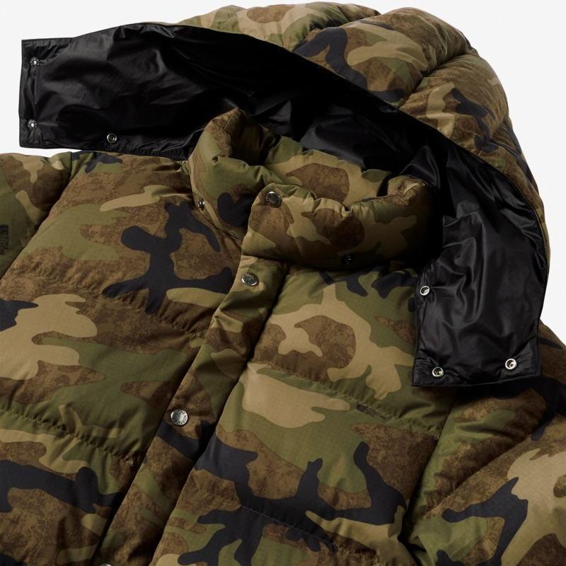 ノースフェイス ノベルティー キャンプシエラショート ダウン ウッドランドカモ THE NORTH FACE NOVELTY CAMP SIERRA SHORT TNFカモ（ザ・ノース