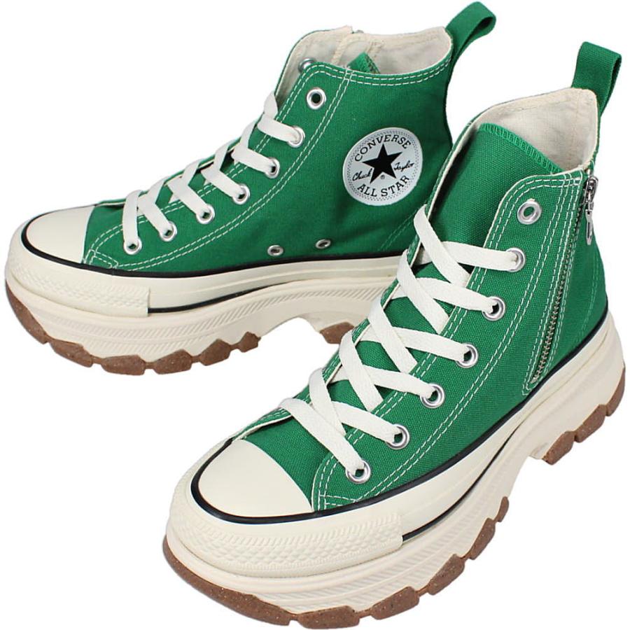 交換送料片道無料 コンバース CONVERSE スニーカー オールスター アール トレックウェーブ ジップ ハイ ALL STAR TREKWAVE Z HI グリーン 1SD839 CONVERSE（コンバース） 交換送料片道無料 スニーカー オールスター