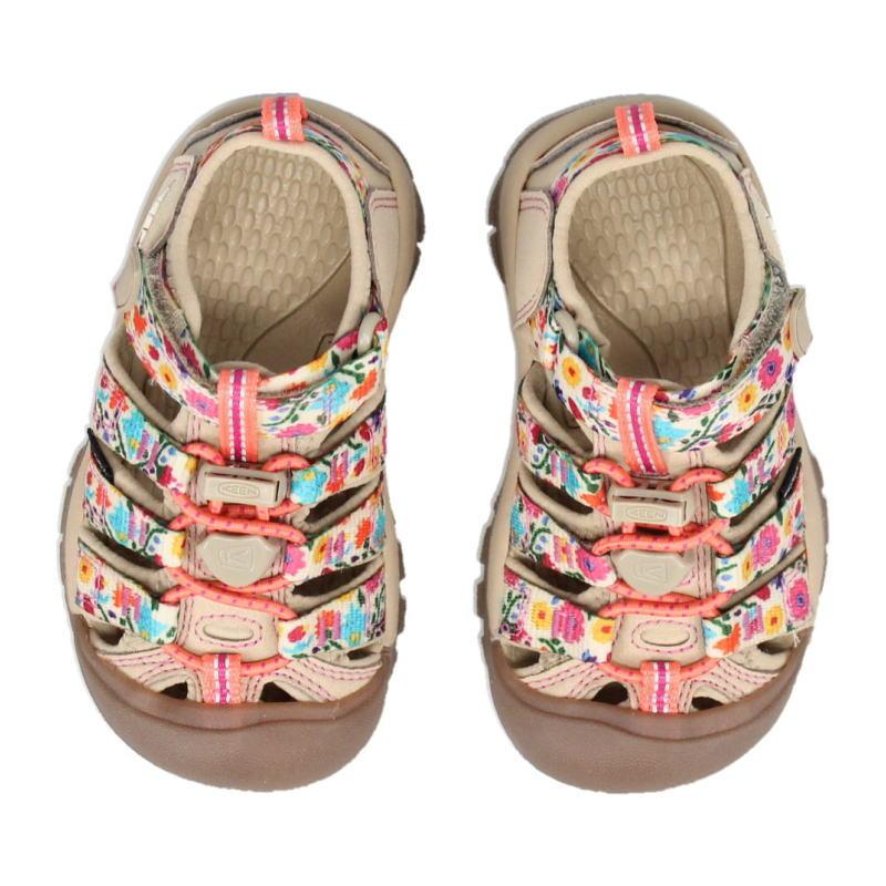 交換送料片道無料 子供 キーン KEEN サンダル ニューポート H2 (CHILDREN) サファリ/バーチ SAFARI/BIRTH 1028822の画像