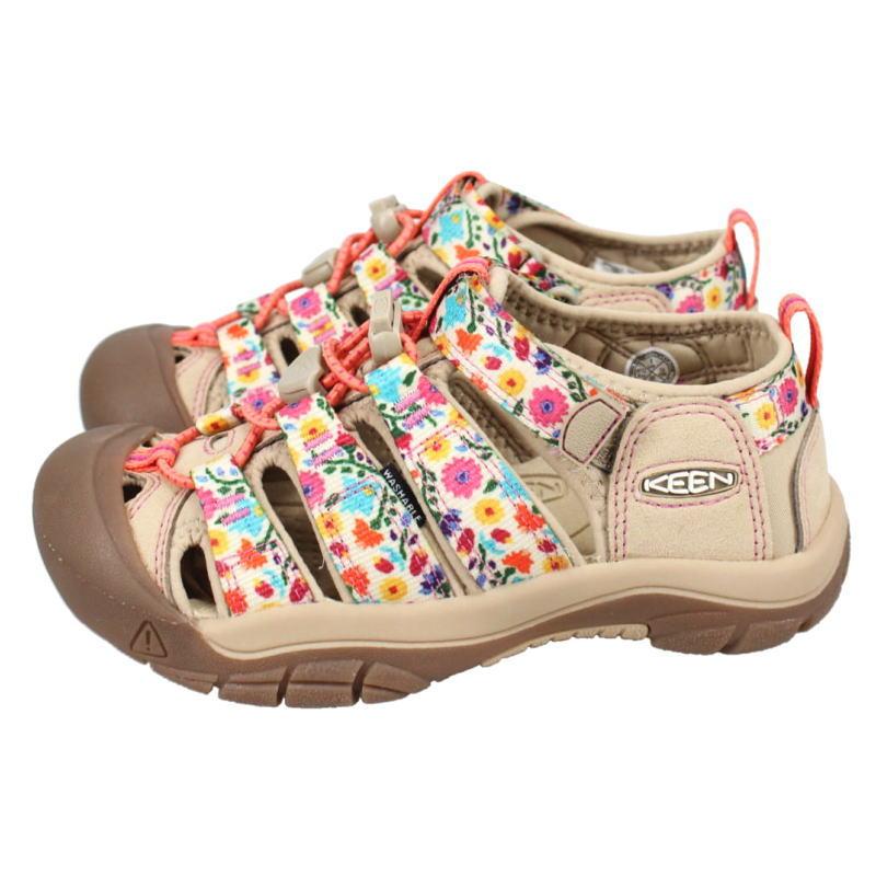 交換送料片道無料 子供 キーン KEEN サンダル ニューポート エイチツー NEWPORT H2 (YOUTH) サファリ/バーチ SAFARI/BIRTH 1028827の画像