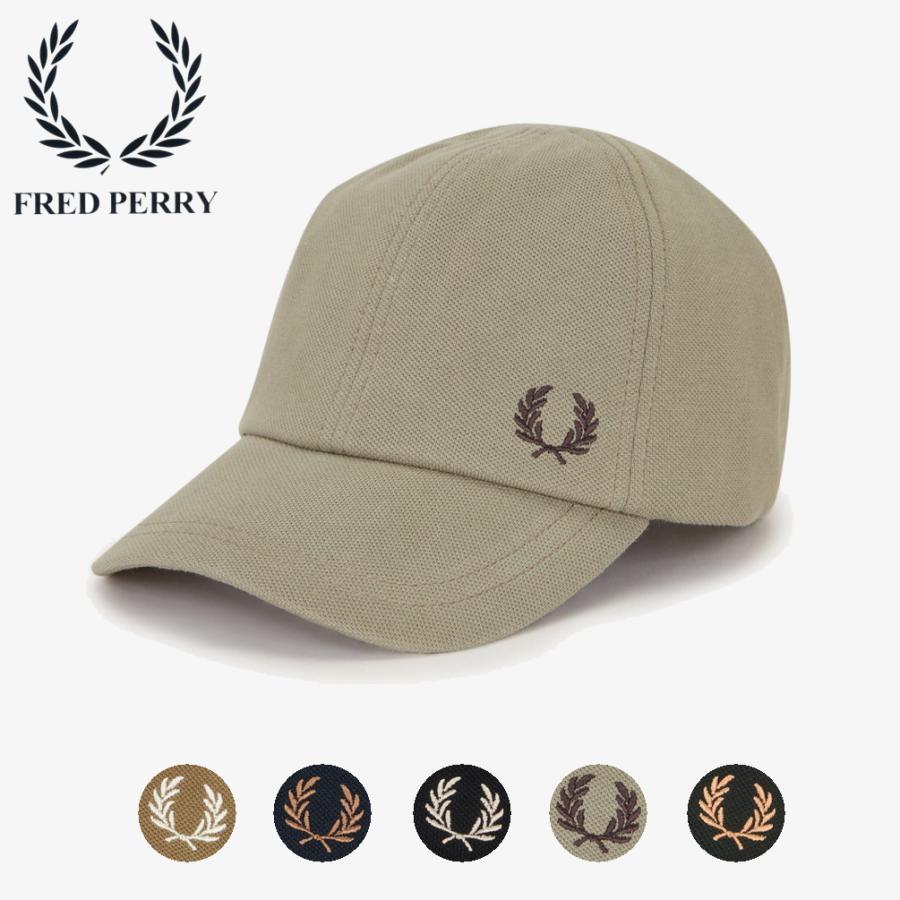 FRED PERRY フレッドペリー 帽子 ピケ クラシック キャップ FRED PERRY フレッドペリー 帽子 ピケ クラシック キャップ