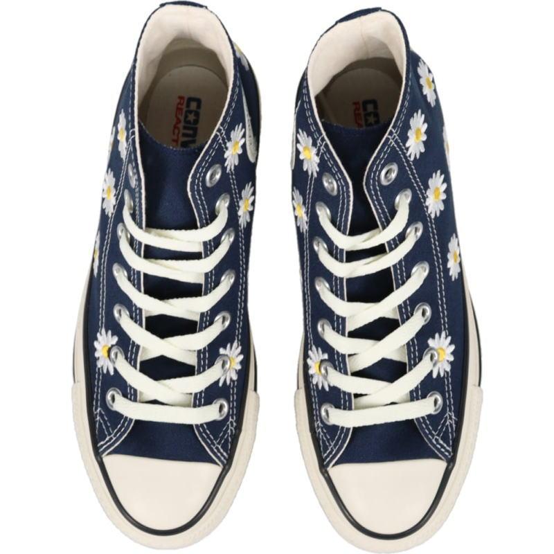 交換送料片道無料 コンバース スニーカー オールスター デイジーフラワー ハイ CONVERSE ALL STAR R DAISYFLOWER HI ダークブルー 1SD824｜sneaker-soko｜06